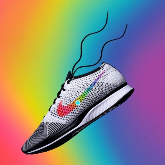 Nike Flyknit Racer Be True White Multi Color Black 902366-100 Mens 8 US 41 EUR main image 9